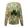 thumbnail image 4 of yuCgh Women's St. Patrick's Day Printed Long Sleeve Single Breasted Top, Casual Work Uniform, Nursing Shirt for Women,Ginger 3XL, 4 of 4