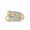 Thick Bands CZ Two-Toned, variant on 14K Gold Plated Interlocked Stackable Rings for Women Statement Multi Ring Mixed Metals Stack Cubic Zirconia Two-Toned Stacking Jewelry