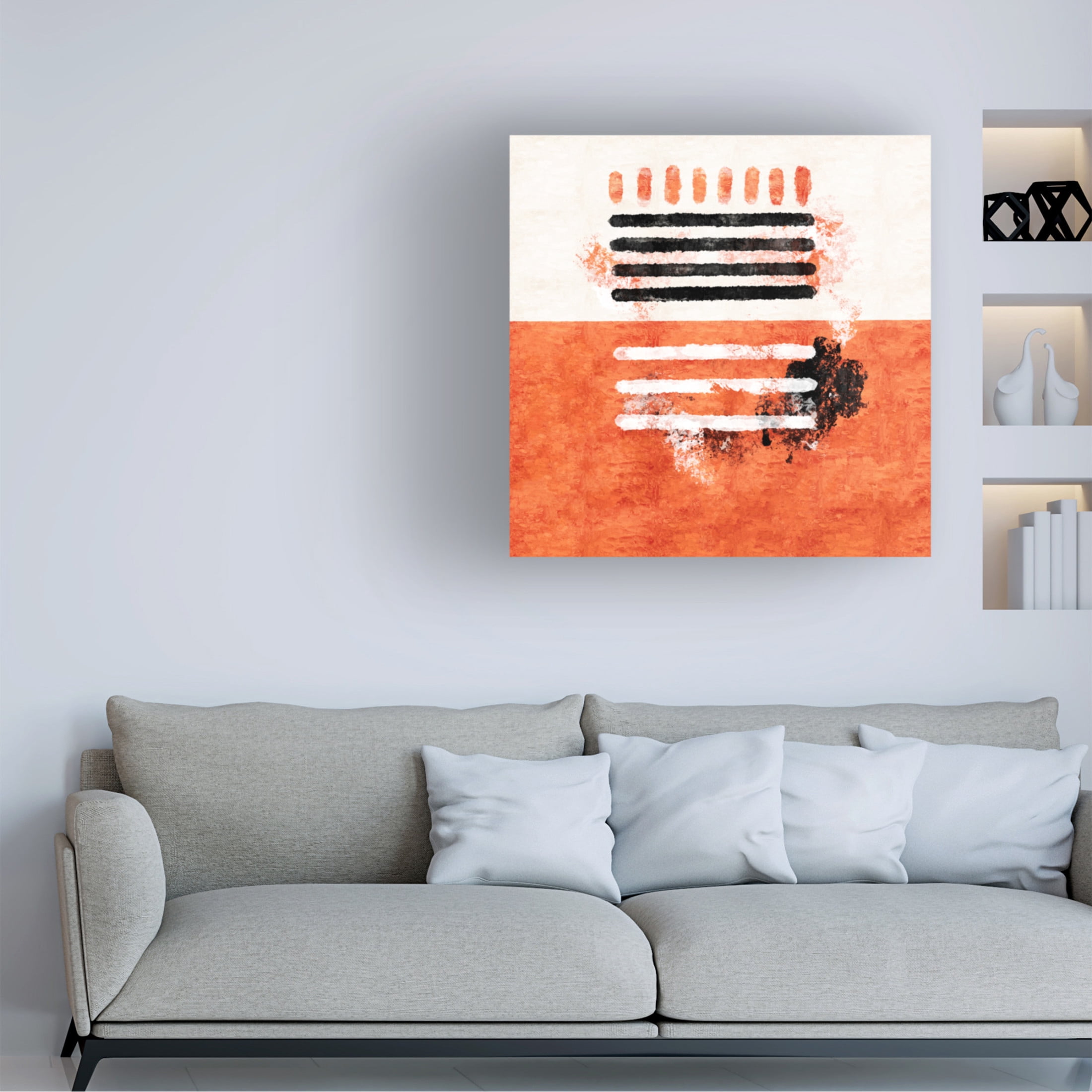 Trademark Fine Art Emel Tunaboylu  Kirmizi Canvas Wall Art