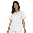 thumbnail image 1 of Landau Essentials Haut d'Uniforme à Boutons-Pression pour Femme, Coupe Classique Décontractée, Col en V, 4 Poches, 1 of 1