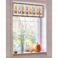 thumbnail image 4 of Valances for Windows Fall Thanksgiving Rod Pocket Cafe Window Treatments Valance Curtains for Kitchen Bathroom Laundry Basement Windows 54"x18", 4 of 6