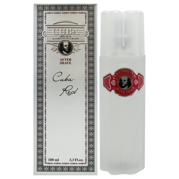 Cuba Red de Cuba para hombres - Loción para después del afeitado de 3,3 oz