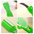 thumbnail image 4 of Wosthever Pelador de escamas de pescado, raspador multifuncional de acero inoxidable, removedor de piel de operación práctica, suministros para Cocina y Comedor verde, 4 of 6