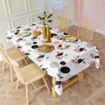 thumbnail image 3 of White Cow Head Dot Pattern Rectangle Tablecloth 60"x102",Waterproof Polyester Rectangle Table Cloth, Wipeable Spillproof Polyester Tablecloth for Dining, Camping, Indoor and Outdoor, 3 of 6