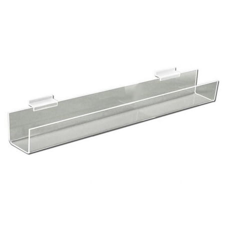

0.19 x 24 in. Slatwall J-Rack Flat Bottom for Book
