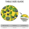 thumbnail image 6 of Green Lime Slices Yellow Pattern Round Fitted Tablecloth with Elastic Edge,Dining Table Cover Waterproof,Outdoor Round Tablecloth for Camping,Dining,Indoor and Outdoor, 6 of 7