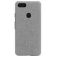 thumbnail image 1 of Funda de cuero con patrón de tela para teléfono, funda protectora anticaídas, compatible con Google Pixel 3 (gris claro), 1 of 6
