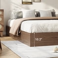 thumbnail image 3 of Bed Frame with 2 Storage Drawers, Wooden Low Profile Bed Frame, No Headboard, Wood Slat Support, Noise Free, No Box Spring Needed, Easy Assembly, 3 of 7