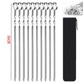 thumbnail image 2 of Metal Kebab Skewers Flat Long Stainless Steel Wide Reusable BBQ Barbecue Shish Kabob Sticks Skewers, 2 of 5
