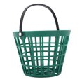 thumbnail image 1 of Ball Basket, Ball Storage Bucket Container Golfball Container With Handle Nylon Plastic  Ball Bucket Green, 1 of 8