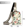 thumbnail image 2 of FORMRS Womens Crossbody Sling Bag Travel Daypack Shoulder Chest Backpack, Small Strawberry Pattern, 2 of 7