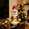 thumbnail image 5 of WWV Exquisite Lighted Christmas Glowing Figurine Set Santa Snowman Reindeer with Warm LED Mini Scene Table Decor for Home Party Mantel Shelf Holiday Display Gift for Mom Wife Girls, 5 of 7