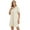 Ivory, variant on Women's Double Take Texture Short Sleeve Dress with 98% Polyester 2% Elastane for a Soft Sheen and Comfortable Fit
