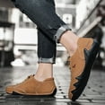 thumbnail image 5 of Casual Shoes for Men,"Men's Casual Riding Boots Comfortable And Stylish Motorcycle Boots With Extra Grip,Canvas Court Sneakers(Size:3.5), 5 of 9