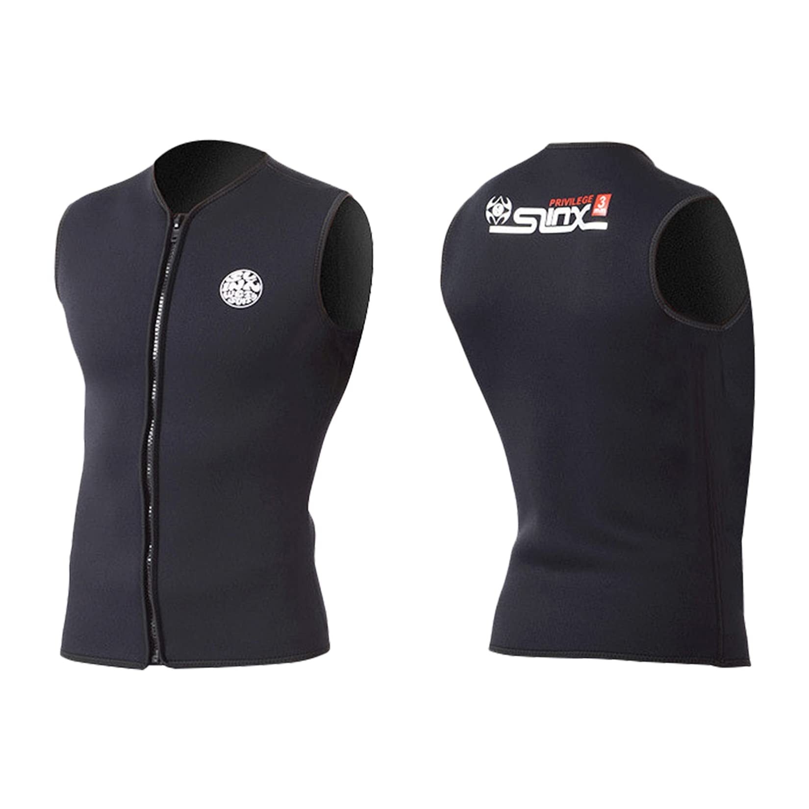 Men Women Wetsuit Top 3mm Thermal Sleeveless Neoprene Diving Vest for