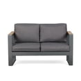 thumbnail image 3 of Aoodor Patio Furniture Loveseat Aluminum Sofa Couch Deep Seat - All-Weather Resistant Outdoor Conversation Set with Thick Cushions, 3 of 9