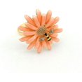 thumbnail image 2 of Napkin Rings Set of 6, Realistic Cute Sunflower Bee Napkin Holder Rings Flower Napkin Buckle Dinning Table Decorations for Wedding Banquet Birthday Holiday Daily Dinner Party Favor, Coral Red, 2 of 5