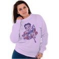 thumbnail image 3 of Betty Boop Cartoon Hottie Tattoo Women Crewneck Sweatshirt Brisco Brands 3X, 3 of 6