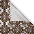 thumbnail image 6 of Ambesonne Chocolate Valance & Curtain, Batik Floral Pattern, 55"x45", Dark Brown White Brown, 6 of 6