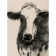 thumbnail image 2 of Barnes, Victoria 15x18 White Modern Wood Framed Museum Art Print Titled - Cow Portrait Sketch II, 2 of 4