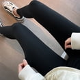 thumbnail image 4 of Polainas de yoga de cintura alta, pantalones negros cálidos para correr con entrenamiento de control de barriga de yoga para 0 ℃ -10 ℃, 4 of 6