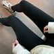 thumbnail image 4 of Polainas de yoga de cintura alta, pantalones negros cálidos para correr con entrenamiento de control de barriga de yoga para 0 ℃ -10 ℃, 4 of 6