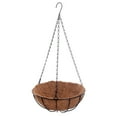 thumbnail image 4 of Hanging Coconut Basket Planter Flower Metal Frame Hanger, 4 of 7