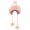 Pink, variant on Womens Winter Ribbed Beanie Cap Thickened Knit Pompom Soft Oversized Warm Hat (Gray)