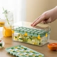thumbnail image 1 of Ice Cube Tray Quick Release Reusable Large Capacity Non-stick Food Grade Ice-making Flexible Cold Drinks Ice Cube Tray with Shovel Container Set Kitchen Supplies, 1 of 8