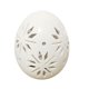 thumbnail image 4 of Lámpara de huevo de cerámica LED de Pascua Porcelana hueca tallada con huecos de 3,9 in • Centro de mesa navideño con luz cálida • Adorno para el hogar en caja de regalo, 4 of 9