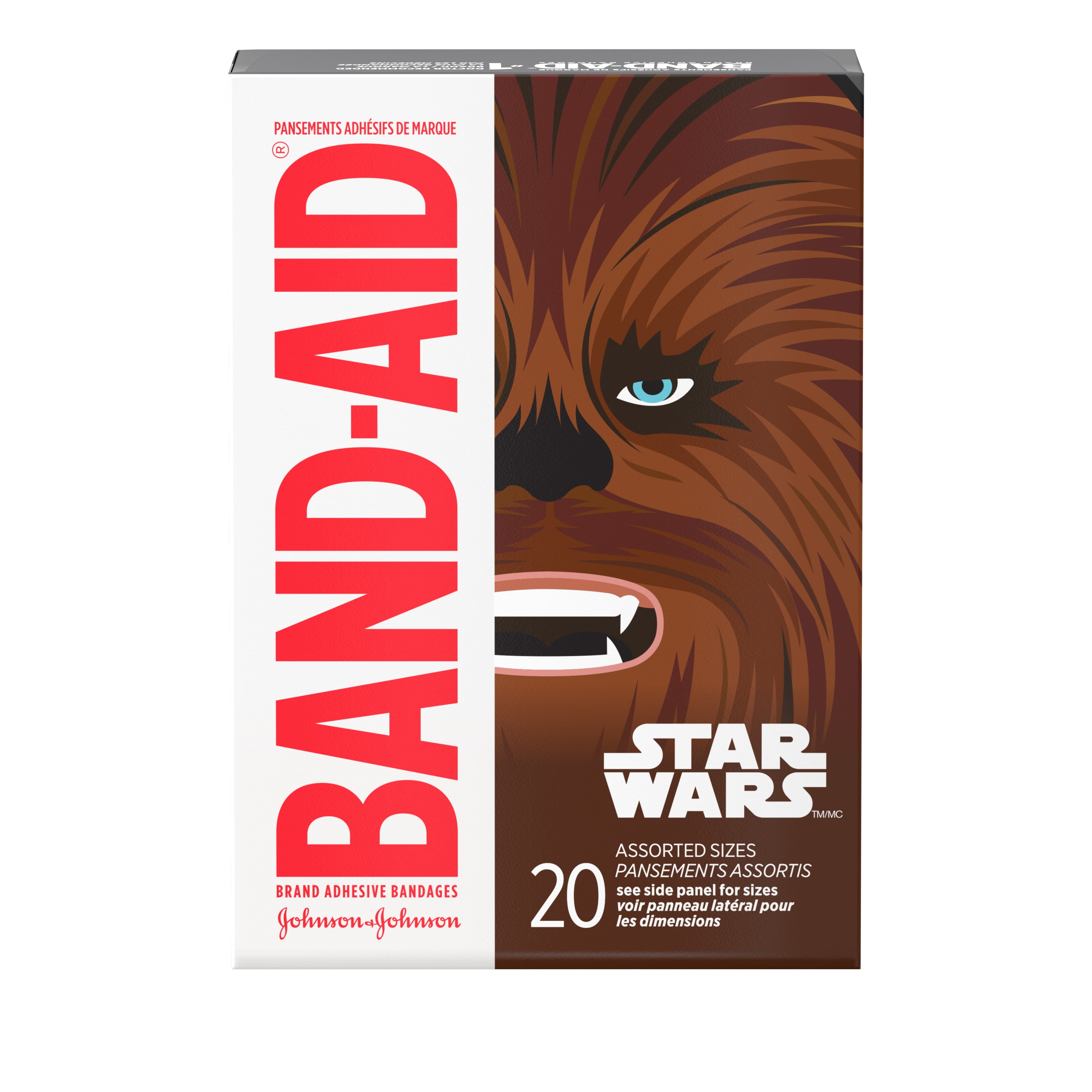 Band-Aid Adhesive Bandages, Star Wars Characters, Assorted Sizes 20 ct (Pack of 4)