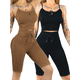 thumbnail image 1 of Set De 2 Conjunto Unitalla Deportiva Mujer Short Y Blusa Stretch Fit Push Up, 1 of 5