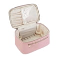 thumbnail image 4 of Bolsa de aseo impermeable Fernando organizador de cuero PU para maquillaje rosa, 4 of 8