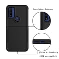 thumbnail image 7 of For Motorola Moto G pure/ G Power (2022) Case, 2 in 1 Hard PC Phone Case for Moto G pure/ G Power2022, Takfox Rubber & Rugged Shockproof Full Body Protection Case Cover,Black, 7 of 7