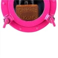 thumbnail image 2 of Pink Nautical Porthole Wall Mounted Hanging Decor Handcrafted Mirror | Round Ship's Porthole Functional & Openable Replica (12 Inches), 2 of 5