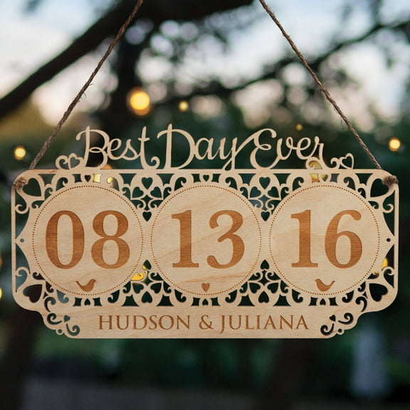 Best Day Ever Personalized Wood Keepsake