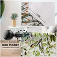 thumbnail image 5 of Green Gold Leaves Nut White Kitchen Curtains Rod Pocket Abstract Botanical Watercolor Eucalyptus Cute Small Short Tier Cafe Curtains Window Treatment Drapes Decor(27.5W X 39L Inch 2 Panels), 5 of 6