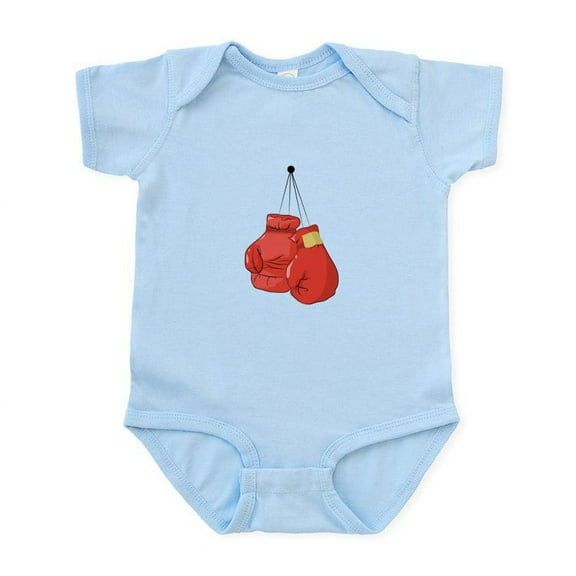 CafePress - Boxing Gloves Body Suit - Baby Light Bodysuit, Size Newborn - 24 Months