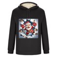 thumbnail image 4 of Sudadera con capucha para hombre, informal, a la moda, con estampado navideño, de manga larga y bolsillo, de poliéster, 4 of 4