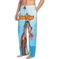 thumbnail image 2 of Mens Curi-ous Monkey Geor-gia Pajama Pants Lounge Pants Super Soft Pajama Bottoms with Pockets Drawstring, 2 of 8
