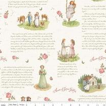 Anne of Green Gables Main Cream Cotton Fabric