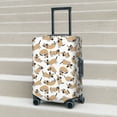 thumbnail image 3 of Wukai Dachshund Dog Puppy Elastic Luggage Cover: Personalized Protection for Your Suitcase - Fits 19~29-inch, Washable & Durable Travel Companion-X-Large, 3 of 8