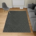 thumbnail image 2 of Retro Turkish Area Rug, Antique Victorian Floral Patterns in Modern Graphic Print Old Fashioned Art, Soft Carpet for Living Room Decor, 2.6' x 5', Dark Night Blue, by Ambesonne, 2 of 4