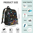 thumbnail image 6 of Night Sky Butterfly Student Backpack – Constellation and Stars Pattern with Floral Wings, Artistic Watercolor Aesthetic, 6 of 6