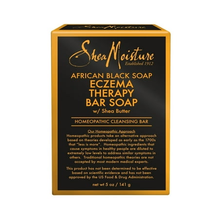 Sheamoisture African Black Soap With Shea Butter Bar Soap For Eczema -- 5 Oz