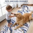 thumbnail image 6 of Runner Rugs for Hallway, Yamaziot 2'x6' Abstract Runner Rug, Washable Non Slip Blue Modern Bedroom Carpet Accent Rug Kitchen Runner Laundry Room Mat, 6 of 7