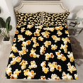 thumbnail image 2 of Feelyou Cartoon Popcorn Bed Sheets for Kids, Movie Lover King Sheets, Retro Film Cinema Sheet Set, Breathable Home Decor, 4pcs, 2 of 7
