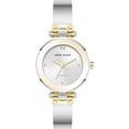 thumbnail image 1 of Anne Klein Silver-Tone Sunray Dial Bangle Diamond Accent Ladies Watch, 1 of 3