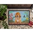 thumbnail image 3 of Carolines Treasures CK1283MAT Tibetan Mastiff Spring Door Mat Indoor Rug or Outdoor Welcome Mat 18x27 Doormat  27"L x, 3 of 4