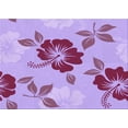 thumbnail image 1 of Ahgly Company Indoor Rectangle Patterned Orchid Purple Area Rugs, 2' x 5', 1 of 6